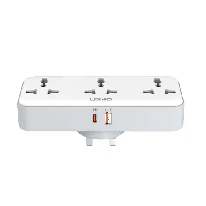 LDNIO SC3317 3 AC Outlets Portable Extension Power Socket